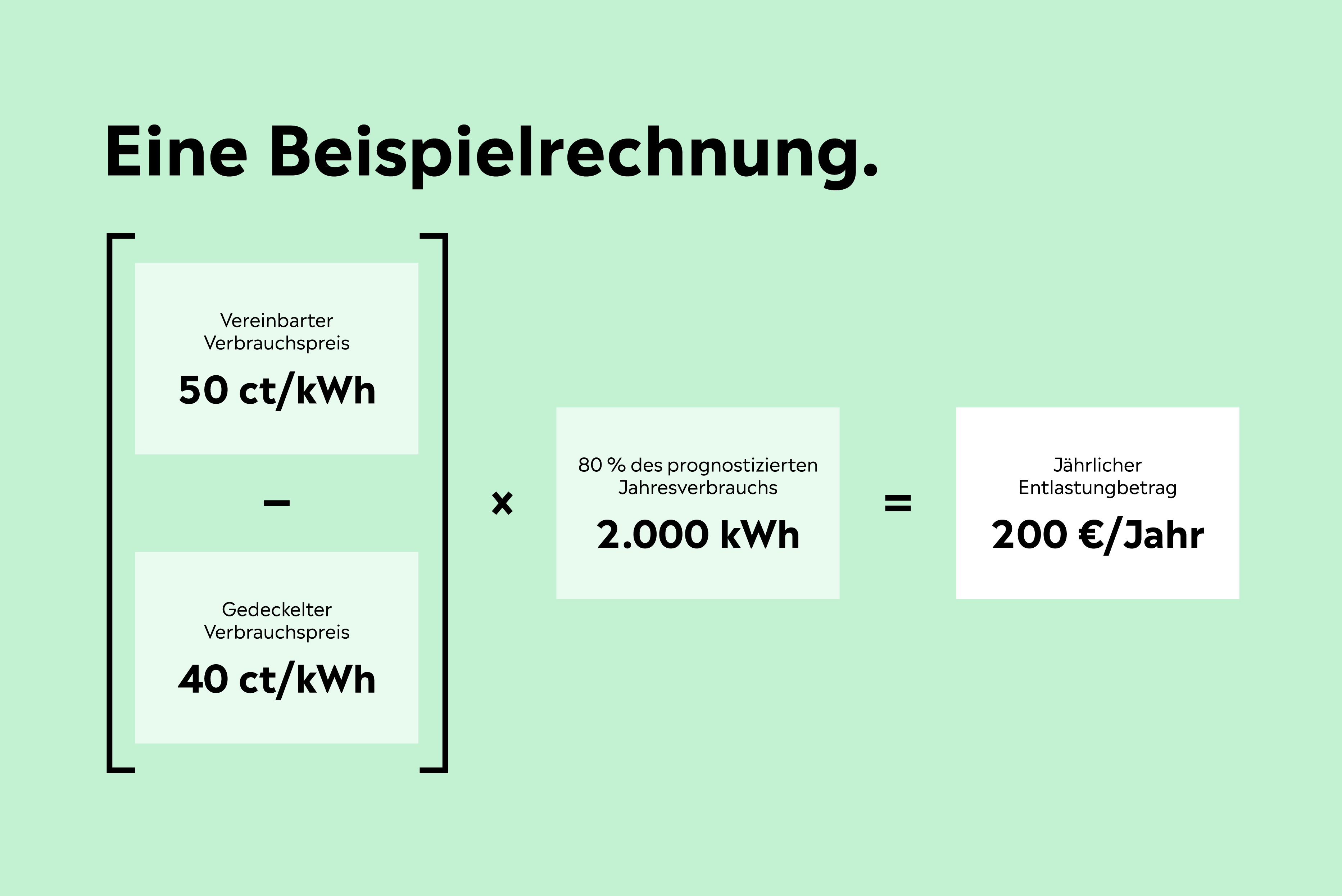 Beilspielrechnung Preisbremse Strom