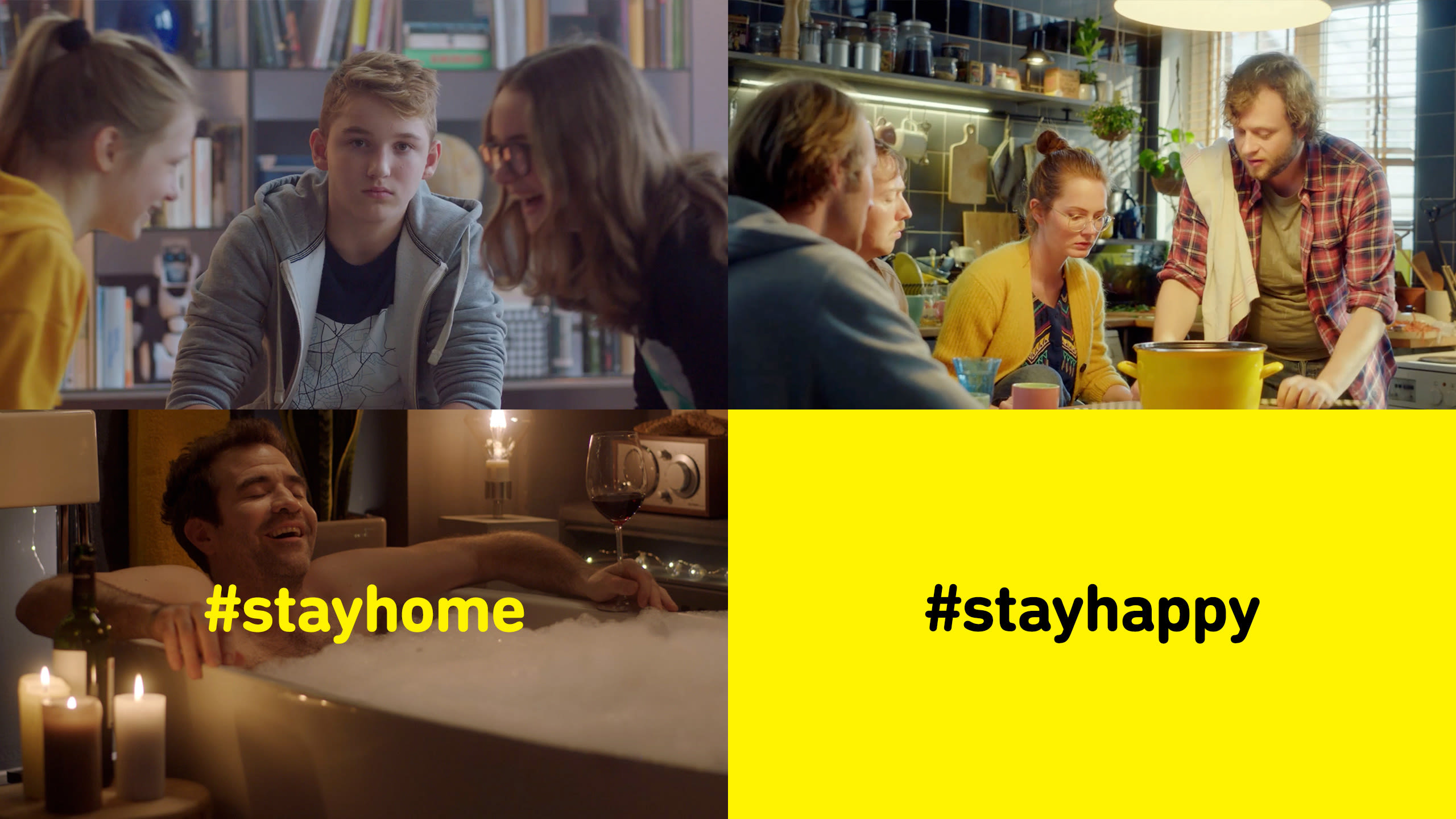 Kampagne: #stayhome #stay happy